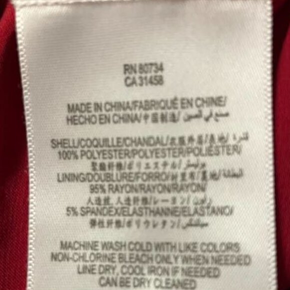 BCBG Max Azria Celline Sleeveless Silky Blouse In Sangria Red Size XS EUC - Picture 10 of 11